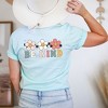 Simply Sage Market Women's Be Kind Checkered Flowers (Front and Back) Short Sleeve Graphic Tee - 3 of 4