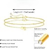 Dainty Initial Heart Gold Bracelets for Women Trendy, 14K Real Gold Letter Charm Bracelet Jewelry - 3 of 4