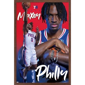 Trends International NBA Philadelphia 76ers - Tyrese Maxey 24 Framed Wall Poster Prints - 1 of 4