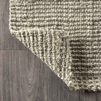 Gray 8' x 10' Handwoven Chunky Jute Area Rug