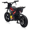 24V 350W Electric Dirt Bike for Teens, 12" Fat Tire Off-Road Motorcycle w/Hydraulic Brakes, 35-Mile Range, Powered Riding On Bike for Boys Girls 6-12 - 4 of 4