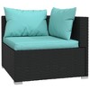 vidaXL Garden Lounge Set Black PE Rattan Large Modular - 4 of 4