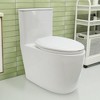 Aghana Digitals Universal White Extended Round Toilet Cover with Silent Slow-Close, Comfortable, - 2 of 4
