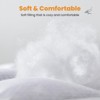 Aoibox Queen Size Mattress Pad Cooling Breathable Quilted Soft Mattress Topper Protector Deep Pocket 60x80 White - 3 of 4