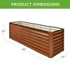 Best Choice Products 8x2x2ft Raised Metal Outdoor Garden Bed, Planter Box for Flowers, Vegetables, Herbs - 2 of 4