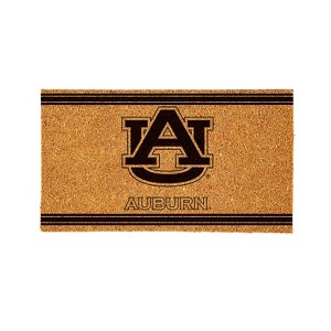 Evergreen Auburn University Logo Turf Mat, Brown- 28 x 16 Inches Indoor Outdoor Doormat - 1 of 4