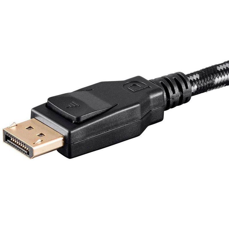 Monoprice Braided DisplayPort 1.4 Cable - 3 Feet - Gray, 8K Capable For Graphic Design, TV Walls and PC Gaming, 3 of 5