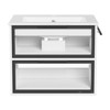 24 in. W x 18 in. D x 20 in. H Bathroom Vanity in White without Sink - 3 of 4