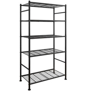Itopfox Heavy Duty 5-Tier Metal Shelf Organizer with Leveling Feet for Garage, Pantry, Kitchen, Closet - Black - 1 of 4