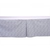 Bacati - Grid Navy Crib/Toddler Bed Skirt - 3 of 4