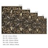 Traditional Retro Floral Area Rug, Washable Foldable Low Pile Non Slip Indoor Accent Carpet for Living Room Bedroom - 2 of 4