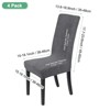 Unique Bargains Waterproof Jacquard Elastic Band Durable Dining Chair Slipcovers - 3 of 4