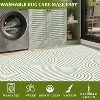 Modern Rainbow Striped Area Rug Washable Living Room Rugs Stain Resistant Non-Slip Backing Ultra-Thin Non Shedding,for Bedroom Playroom - 4 of 4