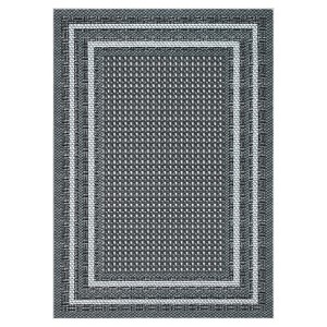 Washable Modern Living Room Rugs, Bordered Non Slip Geometric Area Rug for Bedroom, Soft Low Pile Throw Dining Room Carpet - 1 of 4
