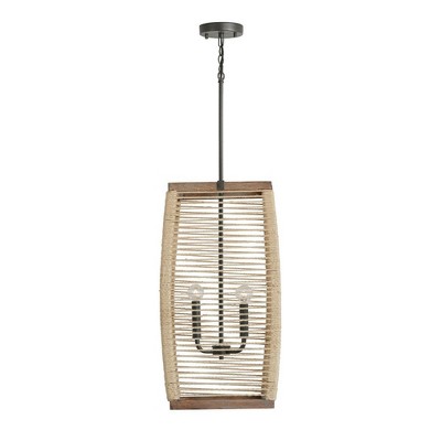 Capital Lighting Jacob 4 - Light Chandelier in  Grey Wash/Iron Silk