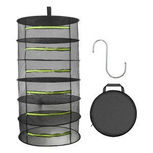 Unique Bargains Mesh Hanging Herb Drying Rack Foldable for Vegetable Plant - 1 of 4
