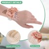 Unique Bargains Artificial Floral Decorative Wrist Corsage Bracelet Rose 6 Pcs - 2 of 4