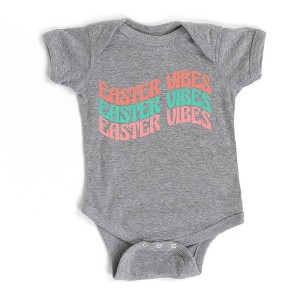 The Juniper Shop Easter Vibes Wavy Stacked Baby Bodysuit - 1 of 2