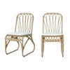Hrinhom 17.8"W Patio Accent Chairs,Outdoor Wicker Dining Chairs With Seat Cushion,Set of 2 - 2 of 4