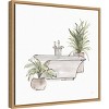 16" x 16" Neutral Bathroom Tub II by Chris Paschke Framed Wall Canvas - Amanti Art: Lithograph, Modern Decor - 2 of 4