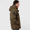 Canada Weather Gear Men's Heavyweight Puffer Jacket with Hood – Winter Coat with Orange Trim, Insulated Windproof Outerwear - 2 of 4