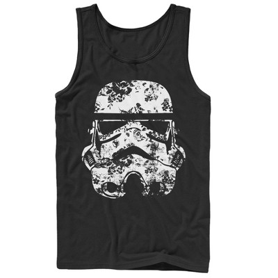 Men's Star Wars Stormtrooper Helmet Flowers Tank Top : Target