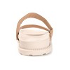 Journee Collection Womens Stellina Slide Flat Sandals Mocha 7.5 - 3 of 4
