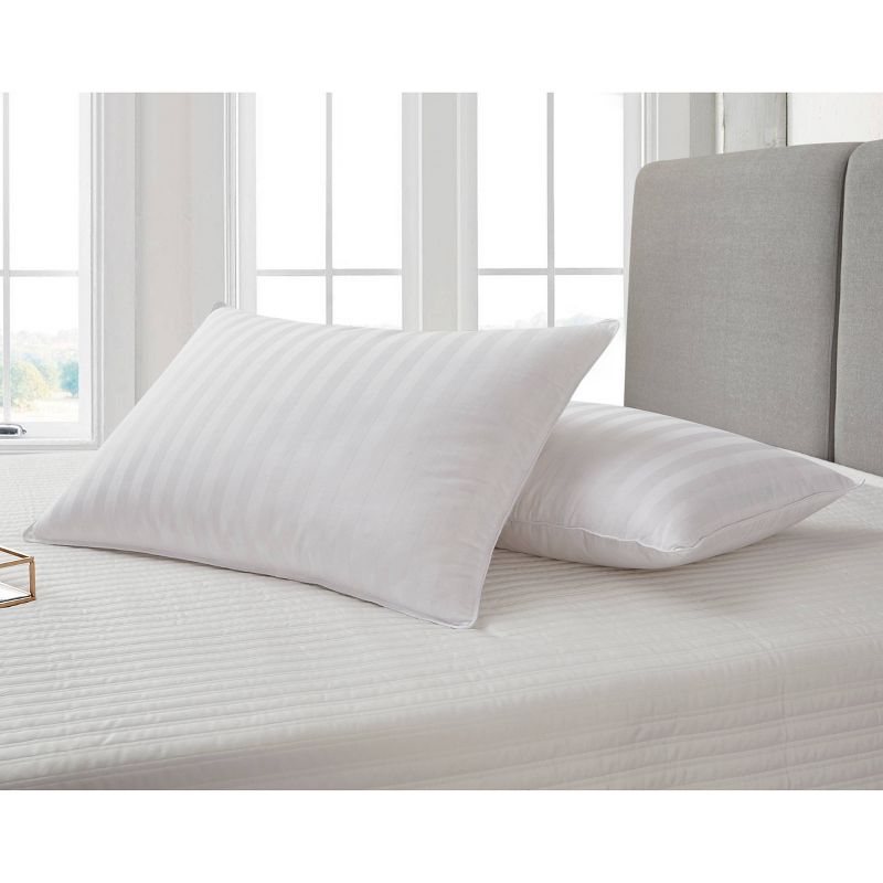 Supreme Cotton Damask Down Pillow White - Blue Ridge Home Fashions, 2 of 6