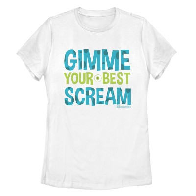 Women's Monsters Inc Gimme Your Best Scream T-Shirt