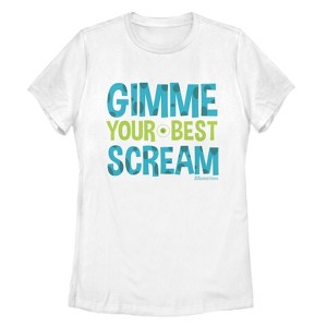 Women's Monsters Inc Gimme Your Best Scream T-Shirt - 1 of 4