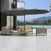 13ft Double-Sided Patio Umbrella, UV99% Protection, Fade-Resistant Outdoor Market Umbrella with Crank Handle, Alloy Steel Frame (No Base Included) - 3 of 4