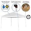 Flash Furniture 10'x10' Pop Up Event Canopy Tent with Carry Bag and 6-Foot Bi-Fold Folding Table with Carrying Handle - Tailgate Tent Set - image 4 of 4