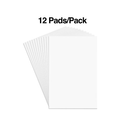 Compact White Glue-Top Notepads 3" x 5" Multi-Pack
