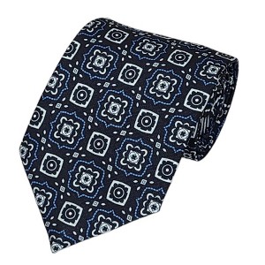 Men's Geometric Printed Design 100% Micro Fiber 3.25" W x 58" L Necktie - 1 of 3