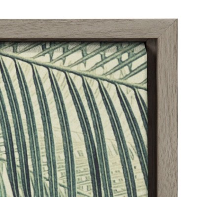 Vintage Tropical Palms Good Vibes Only Canvas Wall Art