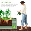 Best Choice Products 4x2x2ft Outdoor Metal Raised Garden Bed, Planter Box for Vegetables, Flowers - 3 of 4