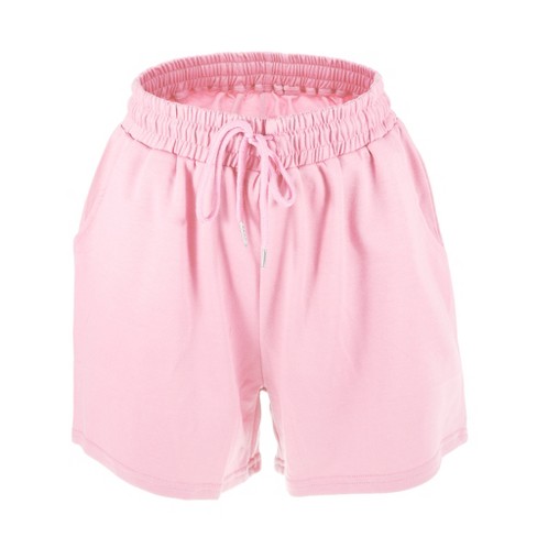 Unique Bargains Women's Flowy Running Shorts Casual High Waisted Workout  Shorts 1pc Pink L : Target