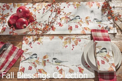 Autumn Harvest Ceramic Mug Set with Fall Motifs