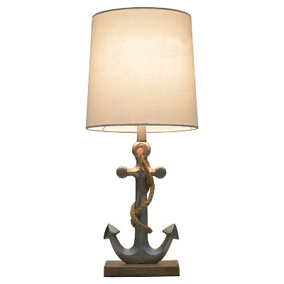 Anchor Table Lamp Silver - Pillowfort 