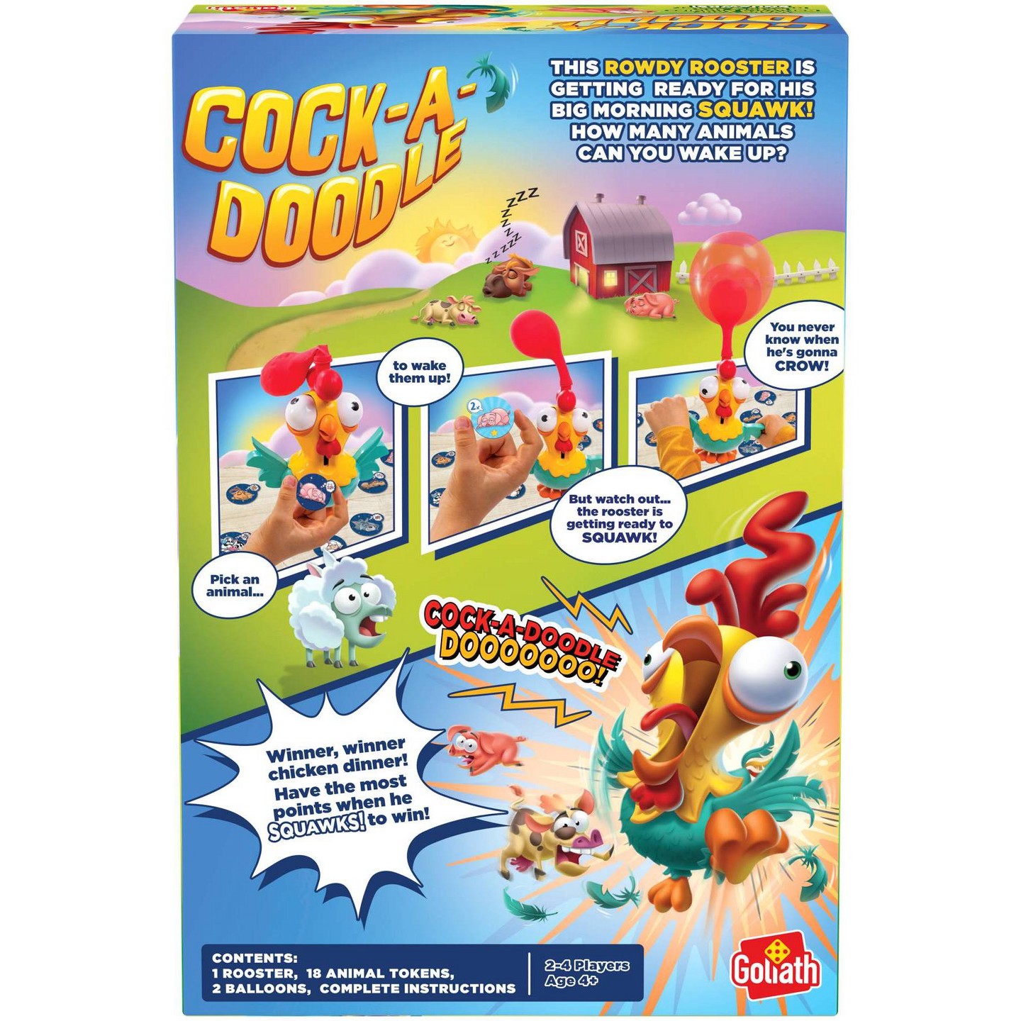 Детская настольная игра Goliath Cock-A-Doodle Board Game — фото 3