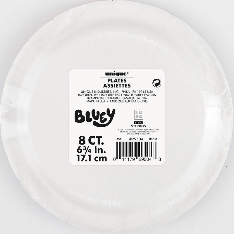8ct Bluey Paper Plates, 3 of 6