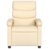 VidaXL Recliner Chair Cream Fabric - 4 of 4