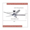 Emerson Dorian Eco 60" Graphite Ceiling Fan with LED Light, Timber Gray Blades, 6-Speed Wall Control - 2 of 4