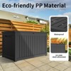 Gulches 230 Gallon Deck Box, Waterproof Resin Outdoor Storgae Box for Patio Furniture, Patio Cushions, Gardening Tools, Pool, Sports Supplies, Black - 4 of 4