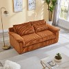 Sapphtopaz 74" Corduroy Couches for Living Room 2-Seater Sofa with Removable Backrests & Cushions Sofa Bed with 2 Pillows Couch for Small Spaces - 2 of 4