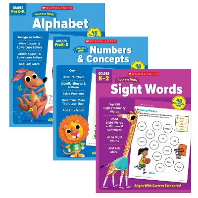 Scholastic Teaching Solutions Scholastic Early Learning Success Workbooks, 3 Book Set