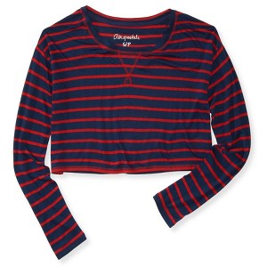 Aeropostale Womens Striped LS Graphic T-Shirt - 1 of 1