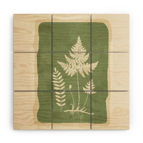 Nadja Leaf Design 16 Wood Wall Mural - society6 - image 1 of 2