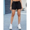 Womens Shorts Athletic 2 in 1 Drawstring Running Shorts with Pockets - 4 of 4