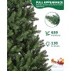 Artificial Christmas Tree, Pre-Lit Christmas Tree, PE/PVC Tips, Easy Setup 3 Steps, Flame Retardant for Home Holiday Decor,Easy Assembly, Base - 3 of 4